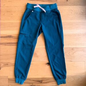 FIGS Caribbean Blue Zamora Jogger Scrub Pants XXS Petite